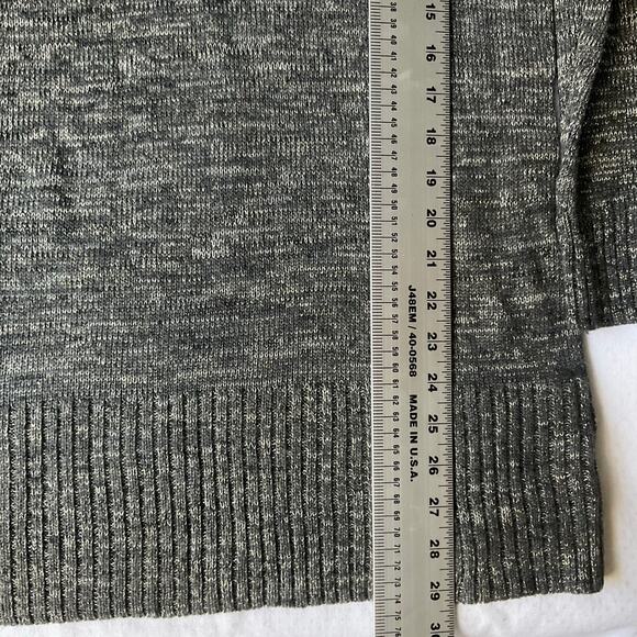 AB Studio Women’s Long Sleeve Turtleneck Sweater size XL. solid Gray, Mute Shine - Picture 4 of 7